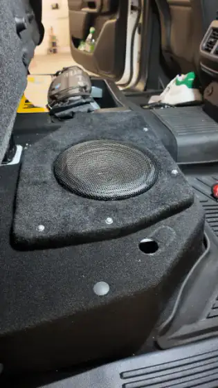 Car audio install
