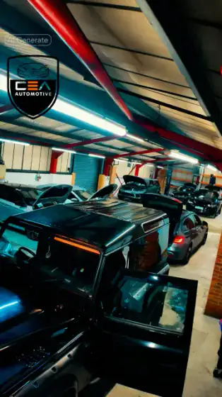 Cars on the forecourt