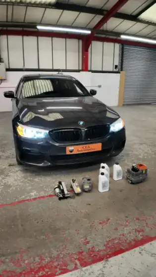 EV service in progress